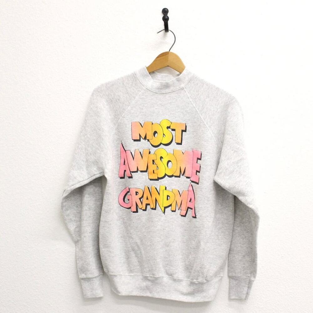 Vintage Most Awesome Grandma Sweatshirt Medium